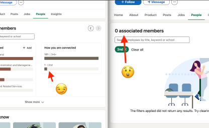 LinkedIn bug turned into a user experience issue